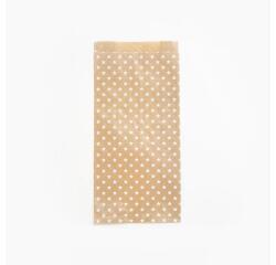 Sach. x50 poch. kraft,15x31+6cm, étoiles - Kraft