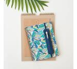 Porte-stylo Denim avec élastique - 3,5 x 15,5 cm - Bleu
