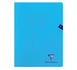 Cahier piqué Mimesys 24x32cm 96 pages petits carreaux + marge couverture polypropylène Couleur aléatoire - Assortis