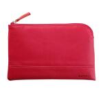 Rhodiarama pochette zippée en simili cuir - taille S (11x17 cm) - Framboise