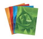 Cahier brochure rembordée rigide 7000 24x32 cm 192 pages grands carreaux 70 g - Assortis