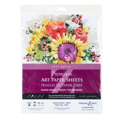 Sachet 12 feuil Zeta 270g - 20,3x25,4cm - Blanc
