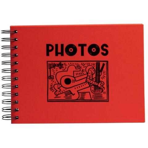 Álbum de fotos MUSICART 23x16 cm - 50 fotos 50 páginas - Rojo