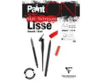 PaintON Lisse bloc collé 25F A4 250g