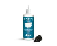 Darwi Flacon de 80 ml de Peinture Acrylique Universelle Brillante - Blanc