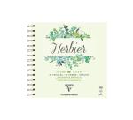 Herbier carnet spiralé 32F 21x21cm 180g