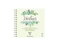 Herbier carnet spiralé 32F 21x21cm 180g