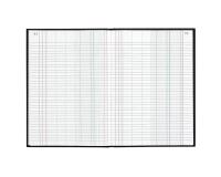 Registre 340X225 Journal avec répertoire de fin 600 pages foliotées - Noir toilé