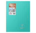 Cahier piqué Koverbook Silver 24x32 cm 96 pages grands carreaux couverture polypropylène opaque - Assortis