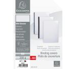 Paquet de 100 couvertures Chromolux pour reliure A4 - Blanc