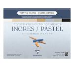 Ingres Pastel bloc collé 25F 36x48cm 130g - Assortiment pastel