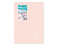 Cahier piqué Koverbook Blush A4 96 pages ligné couverture polypropylène opaque bicolore - Rose poudré/Menthe à l'eau