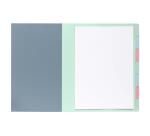 Trieur Harmonika recyclé avec élastiques AutentiK - 7 compartiments - Couleurs assorties