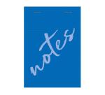 Bloc de bureau Notes agrafé en-tête A6 100 feuilles petits carreaux 60 g - Bleu clair