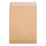 Boite de 250 Pochettes Kraft Brun 26-275x365mm avec Soufflet de 30 mm - Auto-Adhésives - 120g/m2 - Brun