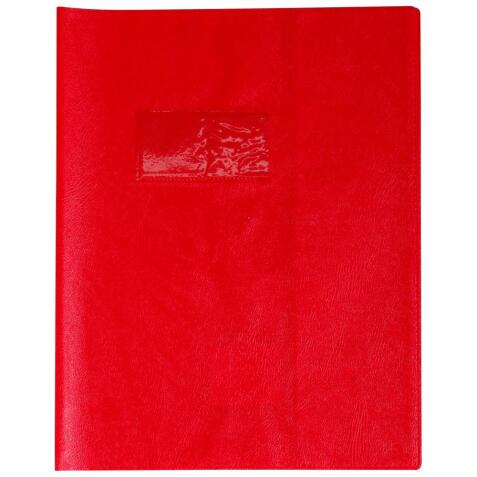 Protège-cahiers grain cuir PVC 22/100ème 17x22 cm
