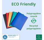 Documentenbeschermer PP gerecycleerd halfhard 80 zichten Opak - assortiment kleuren