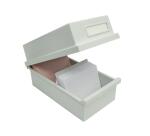 Boîte à fiches "K" DIN A7 - Gris lumière