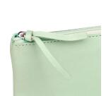 CUIR TEINTÉ Trousse plate 22x11 cm Vert pistache