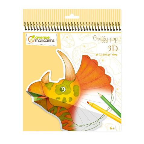 Graffy 3D, Dinosaures - Jaune