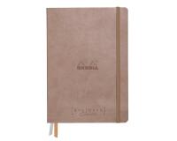 Rhodiarama Goalbook Creation rembordé rigide A5 100p papier lavis technique blanc uni 200g avec élastique - Taupe