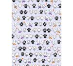 Assortiment 4 papiers foil Halloween - Assortiment