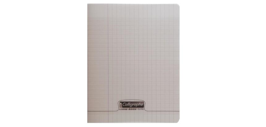Cahier piqué 8000 POLYPRO 17x22 cm 96 pages grands carreaux 90 g