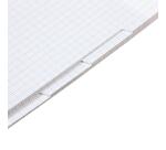 Cahier piqué Koverbook 4 INDEX 24x32cm 96 pages grands carreaux couverture polypropylène transparent - Incolore