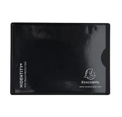 Hidentity ® Duo - Tarjeta de banco / Tarjeta de credito 2 Caras 85x54 - Negro