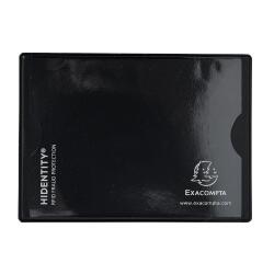 Hidentity ® Duo - Tarjeta de banco / Tarjeta de credito 2 Caras 85x54 - Negro
