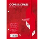 Copies doubles sous film 7000 17x22 cm 200 pages perforées 2 trous grands carreaux 70 g