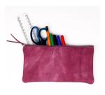 TIE&DYE Trousse plate 22 x 11 cm, rose violine - Rose violine