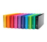 Classeur 2 anneaux cartonné Exacompta Iderama® A5 - Dos 3,5 cm couleurs assorties