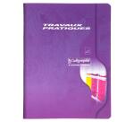 Cahier Travaux Pratiques piqué 7000 17x22 cm 96 pages grands carreaux 70 g + uni 90 g - Assortis