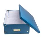 Cajas de almacenamiento NeoDeco - 35x51,5x16 cm, A3+ - Azul de Francia