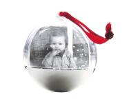 Boule à neige à suspendre 7x7x7cm - Kraft