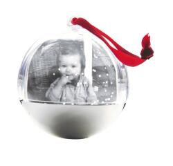 Boule à neige à suspendre 7x7x7cm - Kraft