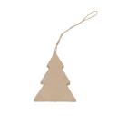 Sapin plat à suspendre 8cm - Kraft