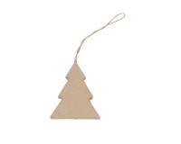 Sapin plat à suspendre 8cm - Kraft
