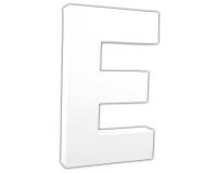 Lettre E 20,5cm - Blanc
