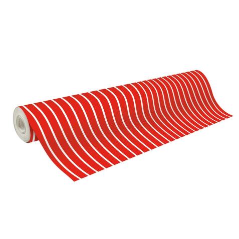 Papier 80g, Tiny 50x0,35m Rayures rouges - Rouge