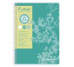 Cahier reliure intégrale FOREVER A4 180 pages ligné 80 g - Rouge