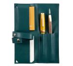 Trousse du collectionneur en cuir pour stylos, petit modèle - Vert émeraude