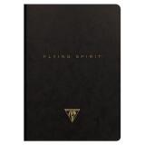 Flying Spirit carnet brochure cousue A5 192 pages ligné motifs assortis papier ivoire 90g - Noir