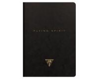 Flying Spirit carnet brochure cousue A5 192 pages ligné motifs assortis papier ivoire 90g - Noir
