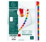 Intercalaires Imprimés numériques carte blanche 160g- 31 positions - A4 Maxi - Blanc