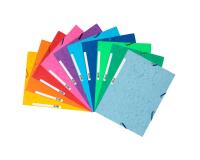 Chemise à élastique 3 rabats carte Exacompta 24 x 32 cm couleurs assorties