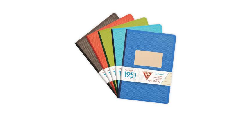 Carnet brochure dos toilé collection 1951 A5 192 pages ligné