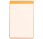 Rhodiarama Webnotepad rembordé rigide A5 192 pages ligné microperforé papier ivoire 90g fermeture élastique - Orange