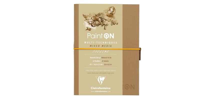 Paint'ON Naturel carnet cousu 32F A5 250g - Beige